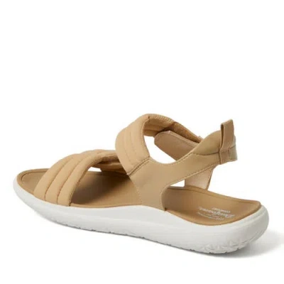 Dearfoams Thea Quarter Strap Sandal In Brown