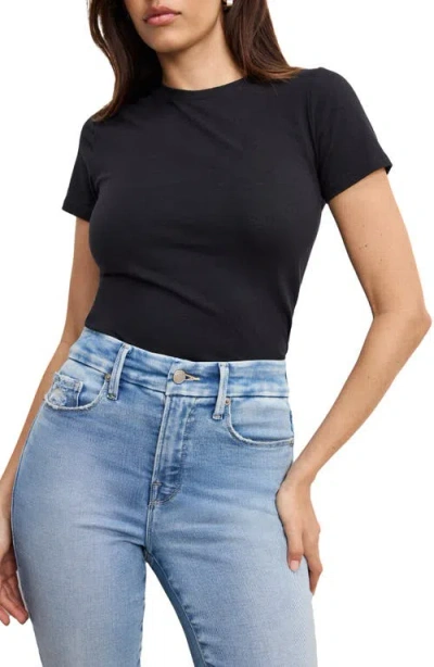 Good American Soft Tech Good Legs Distressed Skinny Jeans In Blue