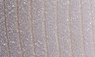 High Heel Jungle Beam Metallic Rib Crew Socks In Blue