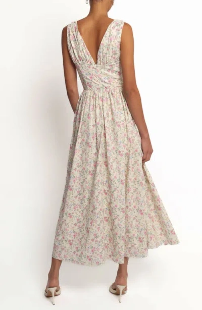 Petal And Pup Petal & Pup Veda Floral Print Sleeveless Maxi Dress In Gray