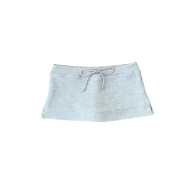 Gigi Clothing Women's Micro Mini Skirt In Marl Grey