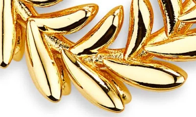 Lele Sadoughi Oval Wreath Earrings In Gold