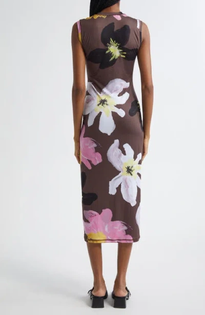 Stine Goya Floral Jersey Tank Dress In Multi