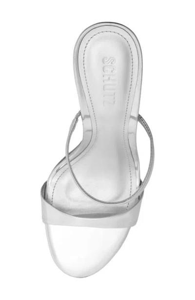 Schutz Jessica Metallic Slide Sandal