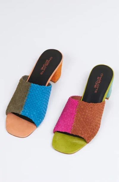 Charlotte Stone Lenu Woven Slide Sandal