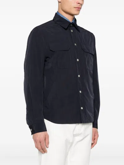 Brunello Cucinelli Logo-buttons Jacket In Blue