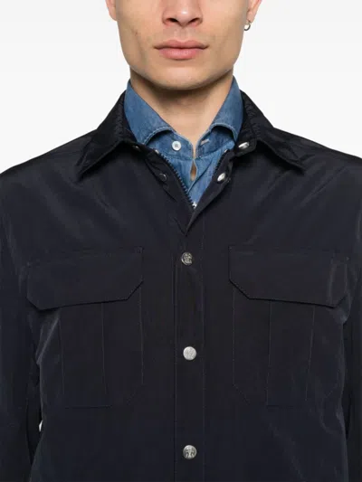 Brunello Cucinelli Logo-buttons Jacket In Blue