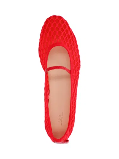 Apc A.p.c. Swan Mesh Ballerinas Red