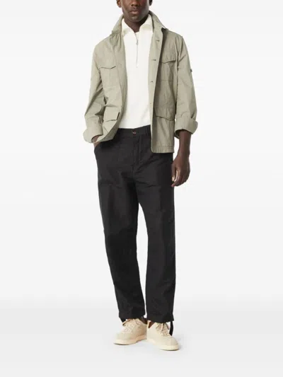 Brunello Cucinelli Waterproof Beige Techno Cotton Jacket In Green