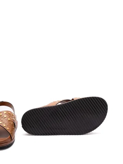 Twinset Twin-set Buckle-fastening Slingback Sandals With Stud Embellishments