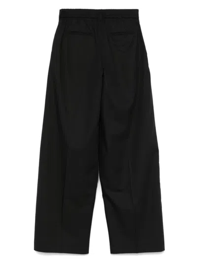 Pt Torino Elasticated-waistband Trousers In Black