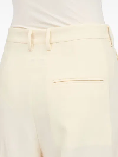 Mm6 Maison Margiela Mm6 By Maison Margiela Light Beige Trousers With Off-centre Fastening In Neutral