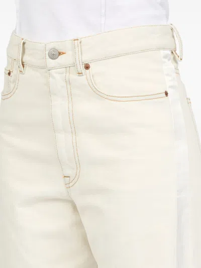 Mm6 Maison Margiela Mm6 By Maison Margiela Trousers With Concealed Fly In White