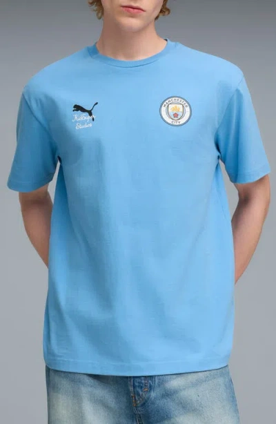 Puma Kidsuper X Manchester City Graphic T-shirt Men In Blue