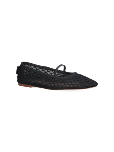 Apc Embroidered Ballerina Shoes In Black