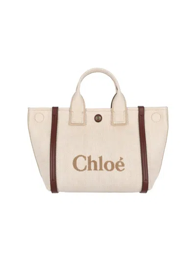 Chloé Tote Bag With Contrast Trim And Handles