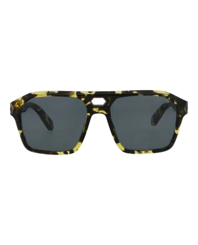 Philipp Plein Aviator-frame Acetate Sunglasses Man Sunglasses Multicolored Size 57 Acetate