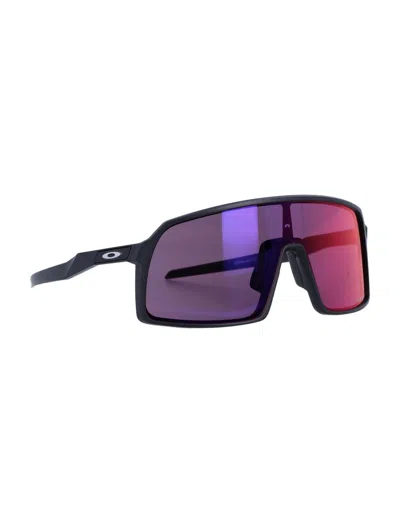 Oakley Wide Fit Wraparound Sutro Sunglasses In Black