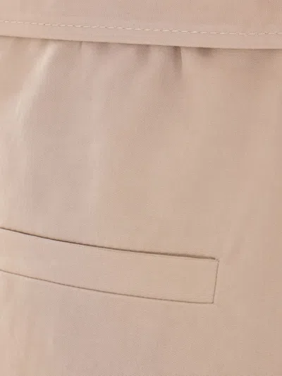 Brunello Cucinelli Relaxed Fit Trousers With Elasticated Waistband In Neutral