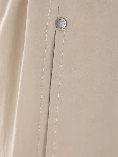 Brunello Cucinelli Relaxed Fit Trousers With Elasticated Waistband In Neutral