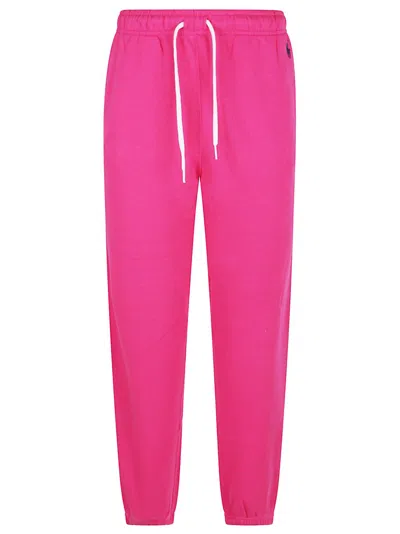 Polo Ralph Lauren Relaxed Fit Trousers With Adjustable Waistband In Pink