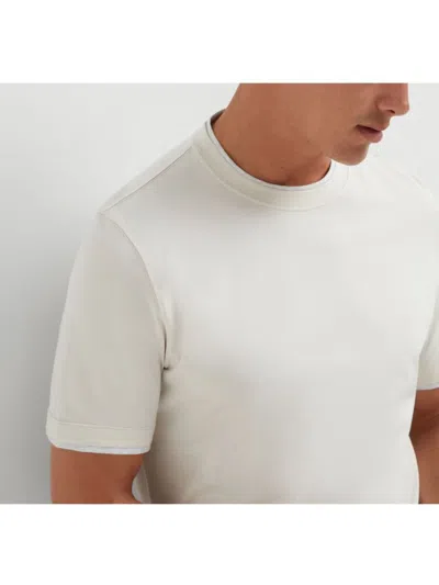 Brunello Cucinelli T-shirt With Layered Design In White