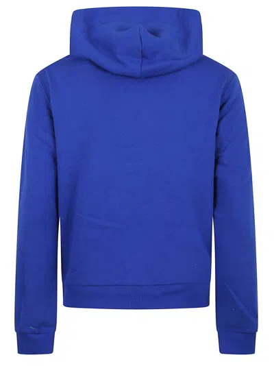 Polo Ralph Lauren Zip-up Hooded Top In Soft Cotton Blend In Blue