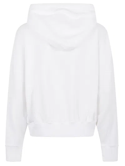 Polo Ralph Lauren Polo Bear Fleece Hoodie With Signature Detailing And Drawstring Hood In White