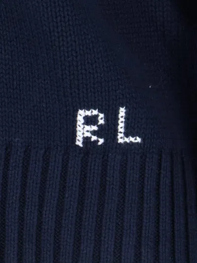 Polo Ralph Lauren Polo Bear Cotton Crewneck Jumper In Blue