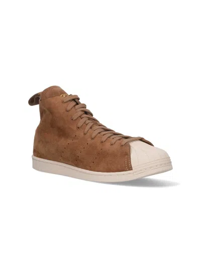Adidas Originals Adidas X Wales Bonner X Wales Bonner Superstar Brushed Suede Sneakers In Brown