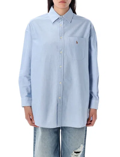 Polo Ralph Lauren Striped Oversized Oxford Shirt With Chest Pocket