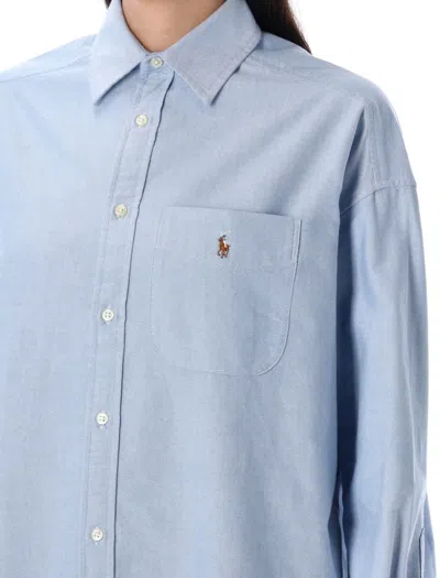 Polo Ralph Lauren Striped Oversized Oxford Shirt With Chest Pocket