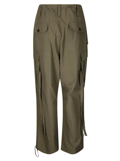 P.a.r.o.s.h . Wide-leg Cargo Trousers In Green