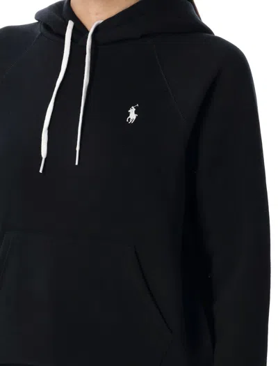 Polo Ralph Lauren Relaxed Fit Hoodie With Signature Embroidered Pony In Black