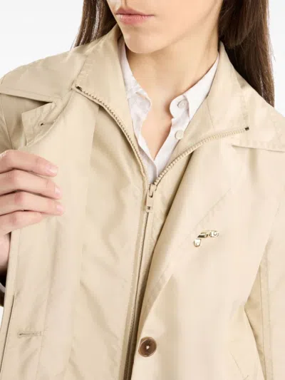 Fay Tailored Beige Jacket With Notched Collar