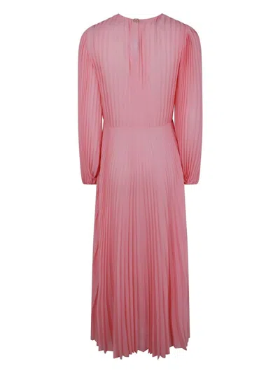 Twinset Twin-set Wrap Midi Dress With Deep V-neckline
