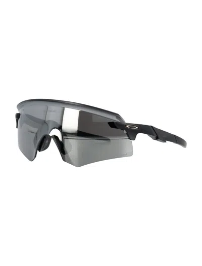 Oakley Wide Fit Encoder Sunglasses With Enhanced Coverage In Black