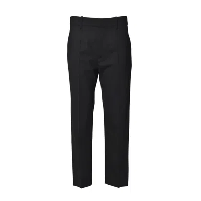 Isabel Marant Ritana Straight Trousers In Cool Virgin Wool Black In Black