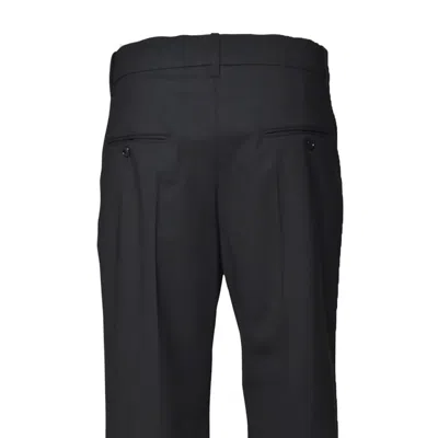 Isabel Marant Ritana Straight Trousers In Cool Virgin Wool Black In Black