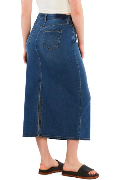 Hint Of Blu Vintage Denim Maxi Skirt