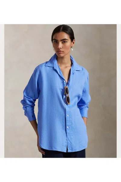 Polo Ralph Lauren Chemise En Lin In Blue
