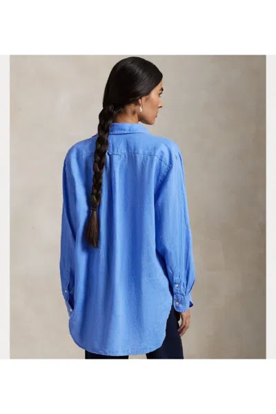 Polo Ralph Lauren Chemise En Lin In Blue