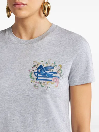 Etro T-shirts And Polos In Gray