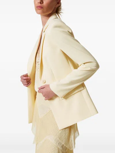 Twinset Twin-set Tailored Vanilla White Blazer In Neutral