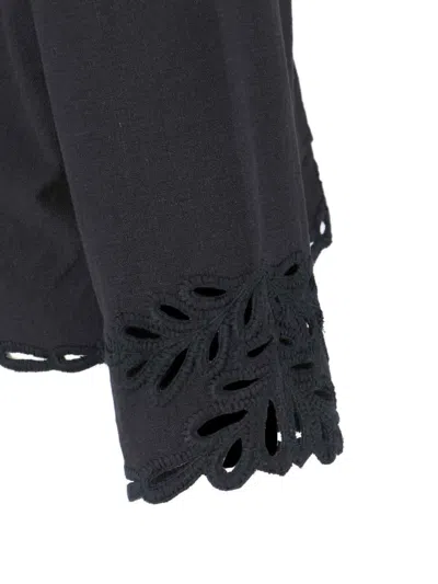 Isabel Marant Étoile Sleeve Hooded Cropped Cut-out Pockets In Black
