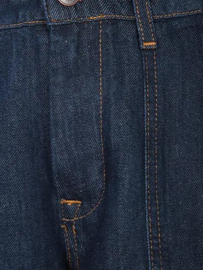 7 For All Mankind High-waisted Wide-leg Jeans With Contrast Stitching In Blue