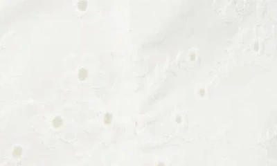 Staud Lou Broderie Anglaise Cotton Top In White