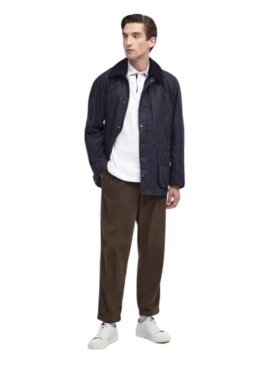 Barbour Ashby Wax Jacket In Black