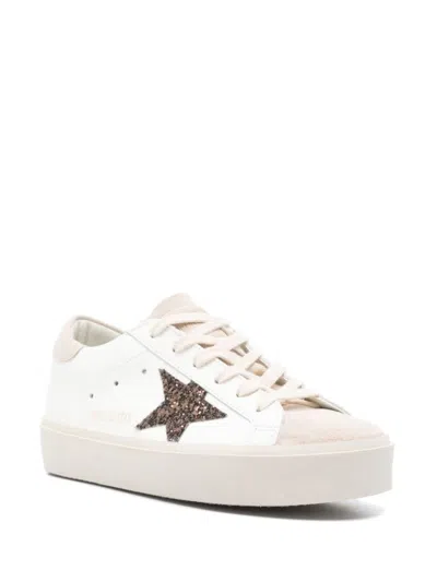 Golden Goose Classic White Sneakers With Flatform Sole