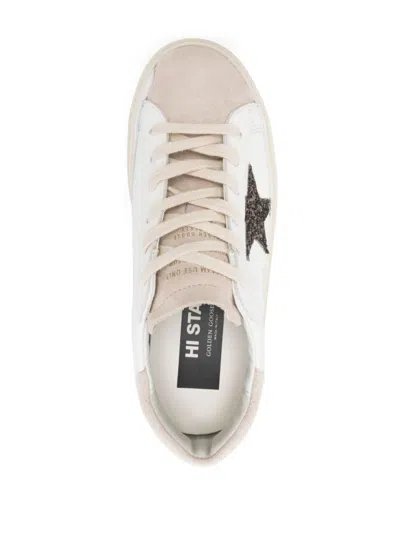 Golden Goose Classic White Sneakers With Flatform Sole